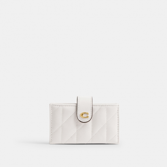 Coach Essential Multi Card Holder With Quilting - WHITE Coach Essential Multi Card Holder With Quilting - WHITE