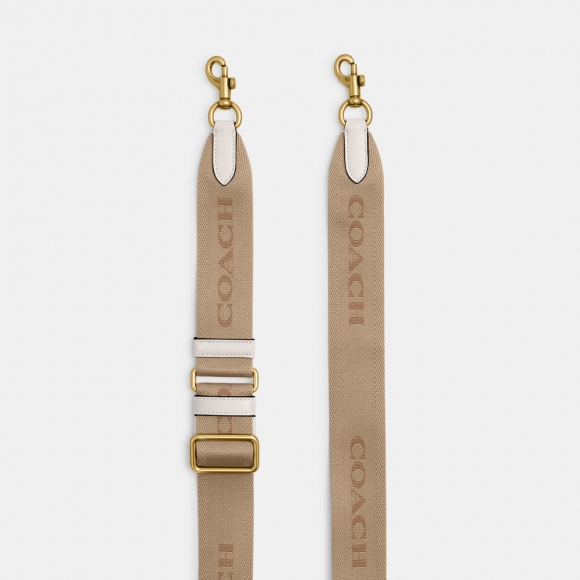 Coach Tonal Signature Webbing Strap - WHITE