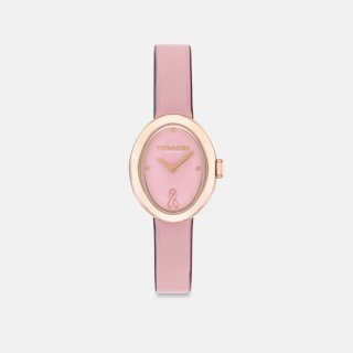 Coach Sammy Leather Watch, 22.5mm - Pink Coach Sammy Leather Watch, 22.5mm - Pink