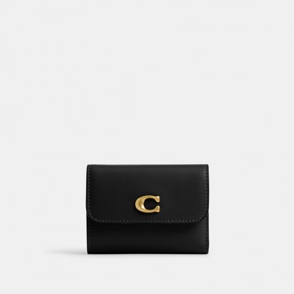 Coach Essential Card Holder Wallet - Black Coach Essential Card Holder Wallet - Black