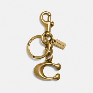 Coach Signature Bag Charm - BRASS Coach Signature Bag Charm - BRASS