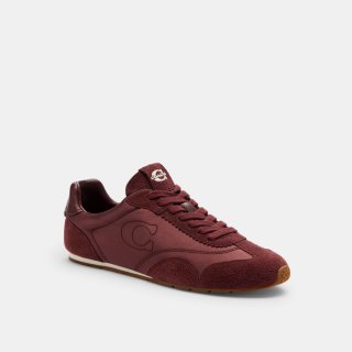 Coach Flat Sneaker - BURGUNDY Coach Flat Sneaker - BURGUNDY
