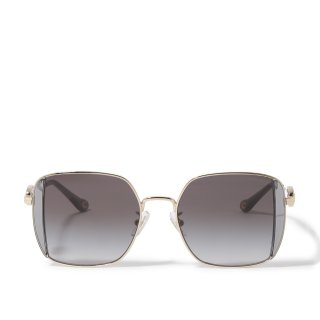 Coach Horse & Carriage Metal Oversized Square Sunglasses - GREY Coach Horse & Carriage Metal Oversized Square Sunglasses - GREY