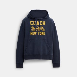 Coach Horse And Carriage Hoodie - Navy