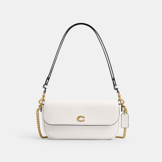 Coach Brook Flap Chain Bag - WHITE Coach Brook Flap Chain Bag - WHITE