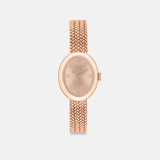 Coach Sammy Stainless Steel Mesh Bracelet Watch, 22.5mm - Rosegold