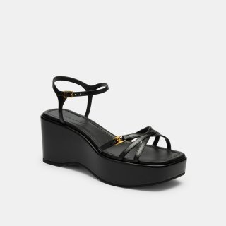Coach Ginny Platform Sandal - Black Coach Ginny Platform Sandal - Black