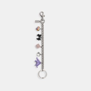 Coach Motif Chain Bag Charm - Multi Colour Coach Motif Chain Bag Charm - Multi Colour