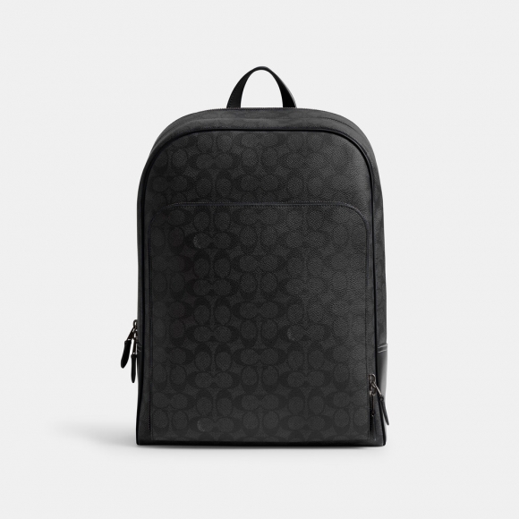 Coach Gotham Backpack In Signature Canvas 29 - Black Coach Gotham Backpack In Signature Canvas 29 - Black
