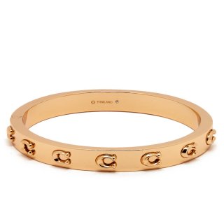 Coach Signature Logo Bracelet, Gold-plated Brass - Gold Coach Signature Logo Bracelet, Gold-plated Brass - Gold