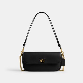 Coach Brook Flap Chain Bag - Black Coach Brook Flap Chain Bag - Black