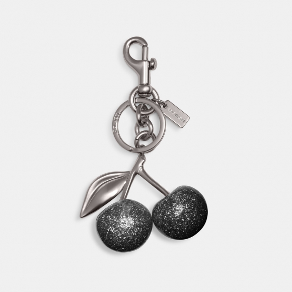 Coach Cherry Bag Charm - Silver Coach Cherry Bag Charm - Silver