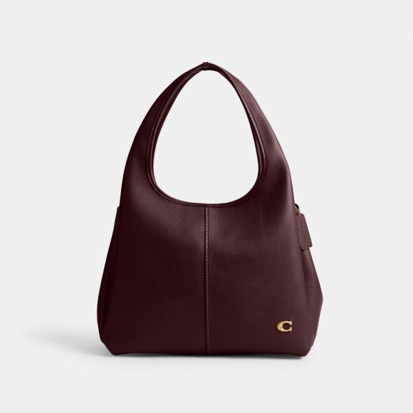 Coach Lana Shoulder Bag - BURGUNDY Coach Lana Shoulder Bag - BURGUNDY