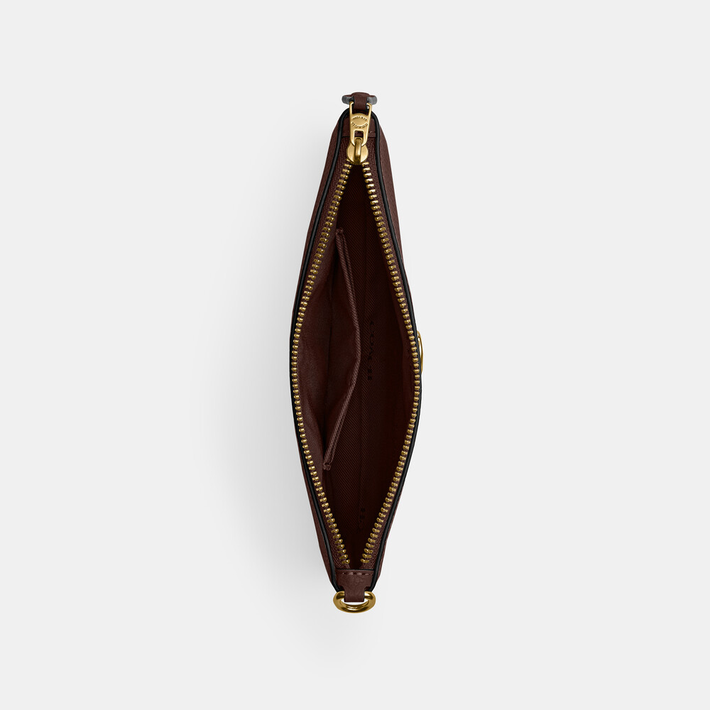 Coach Small Wristlet - DARK BROWN