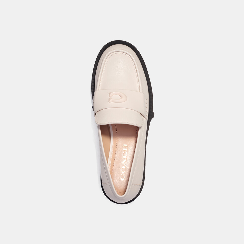 Coach Leah Loafer - Chalk