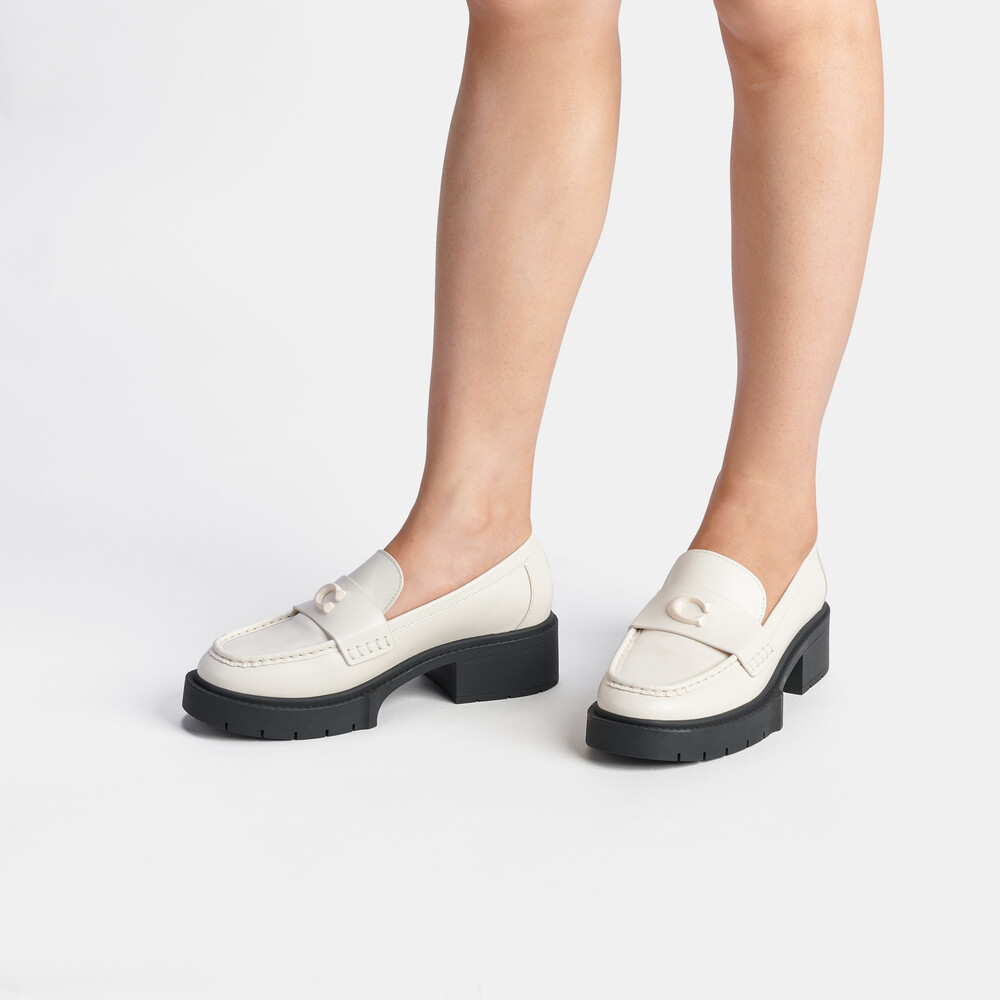 Coach Leah Loafer - Chalk