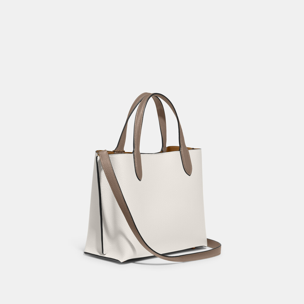 Coach Willow Tote 24 In Colorblock - chalk multi