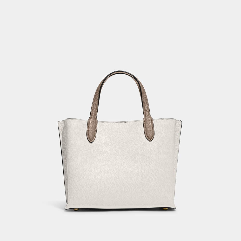 Coach Willow Tote 24 In Colorblock - chalk multi