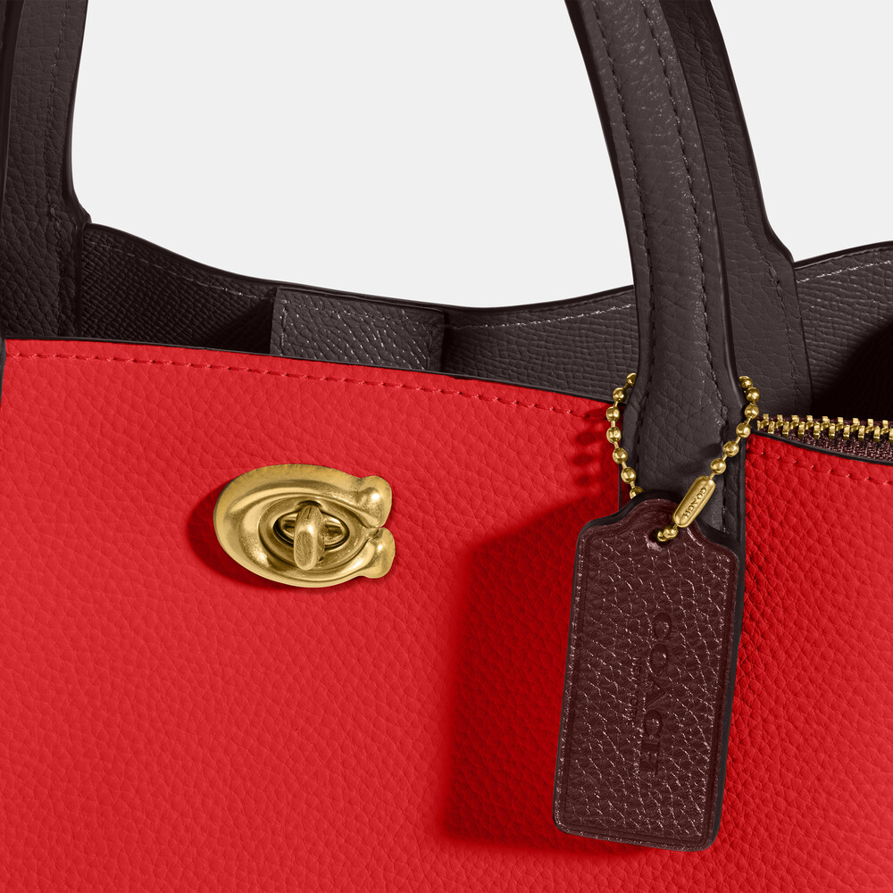 Coach Willow Tote 24 In Colorblock - chalk multi
