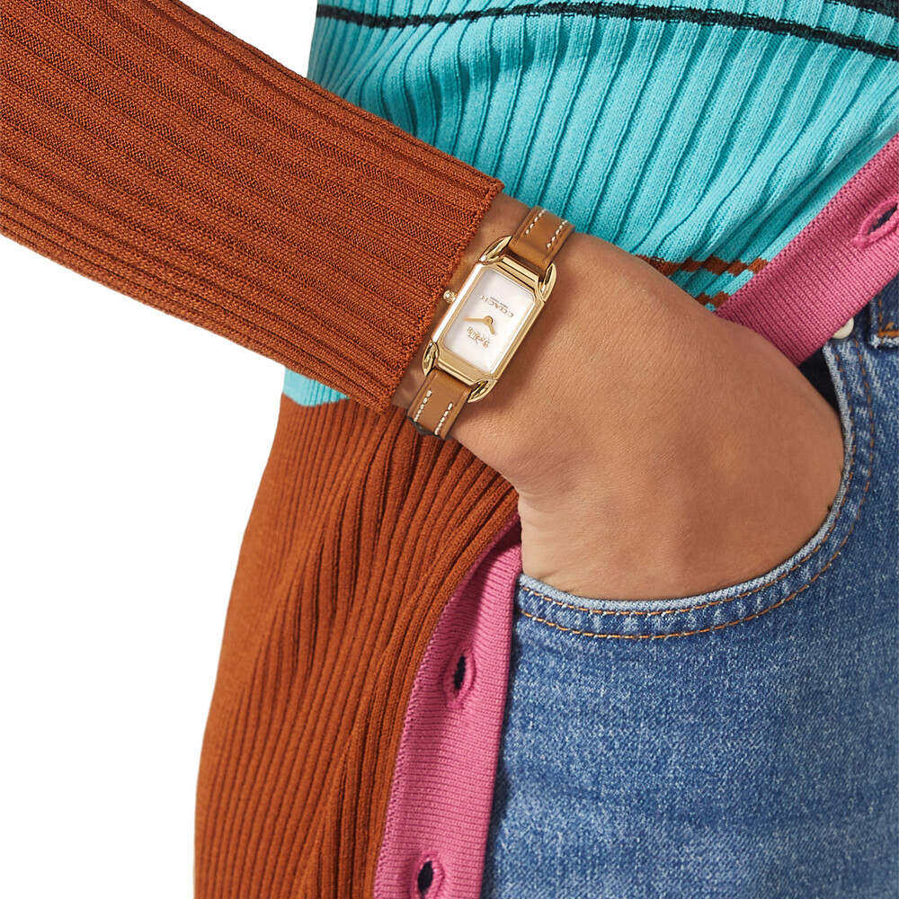 Coach Cadie Watch, 17.5mm X 28.5mm - Brown