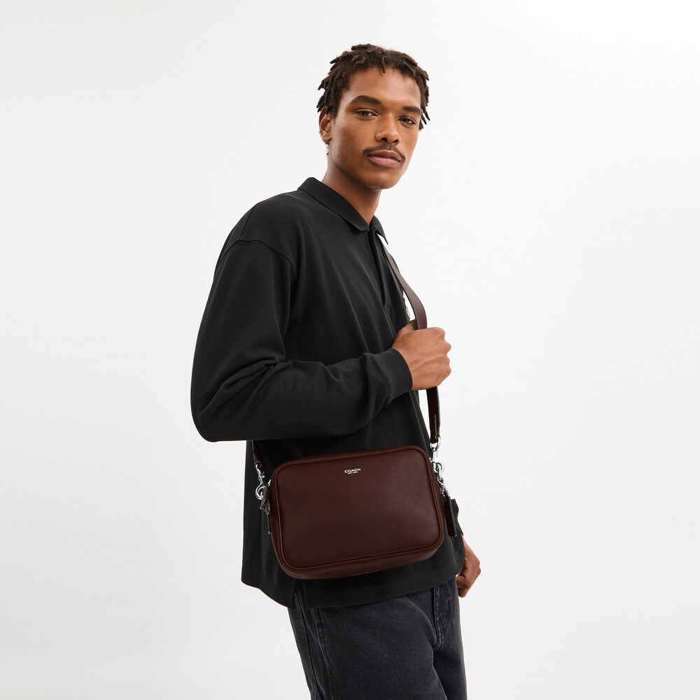 Coach Radio Camera Bag - DARK BROWN