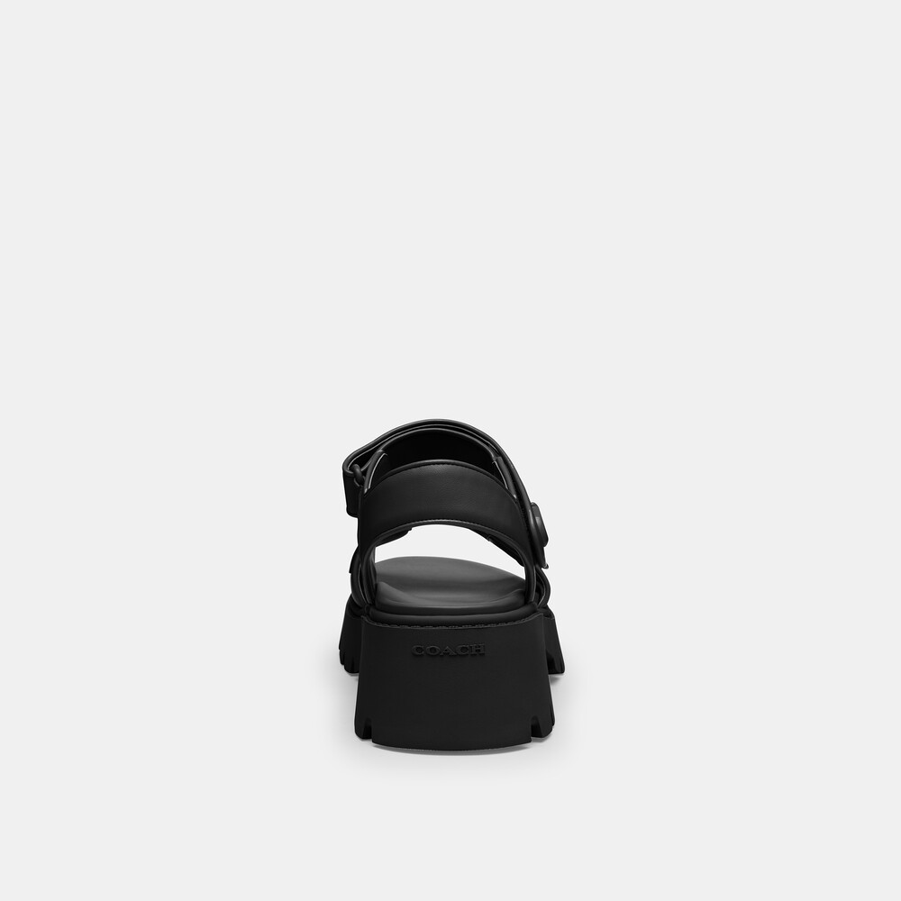 Coach Brynn Platform Sandal - Black