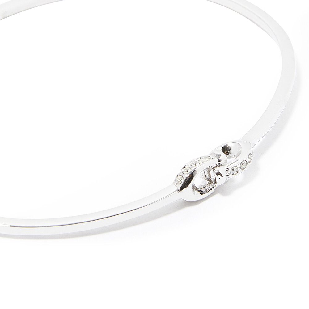 Coach Signature Interlocking Bangle - Sillver