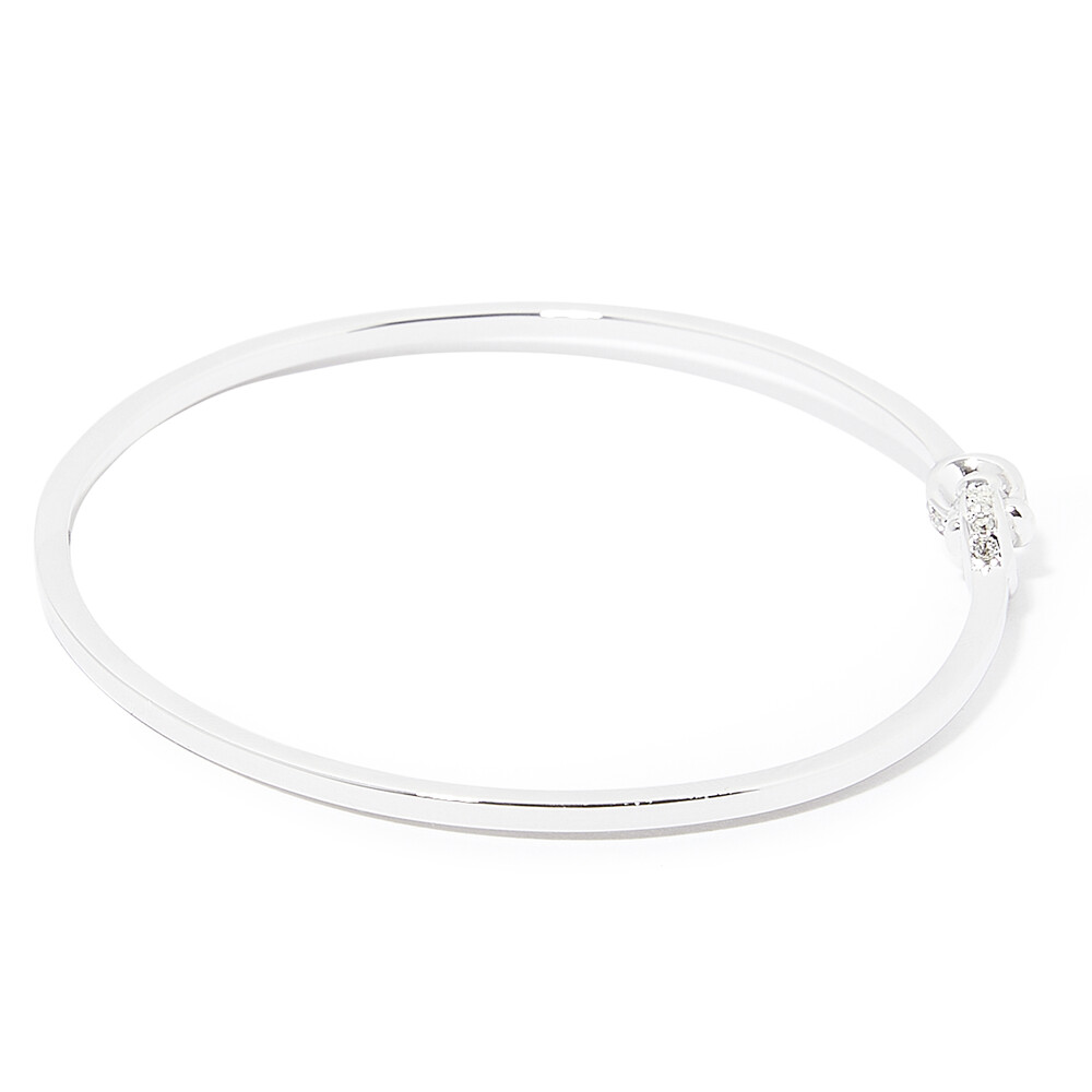 Coach Signature Interlocking Bangle - Sillver