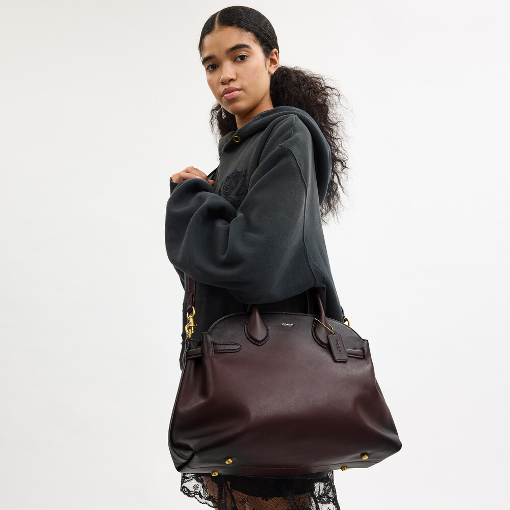 Coach Soft Empire Carryall Bag 40 - DARK BROWN