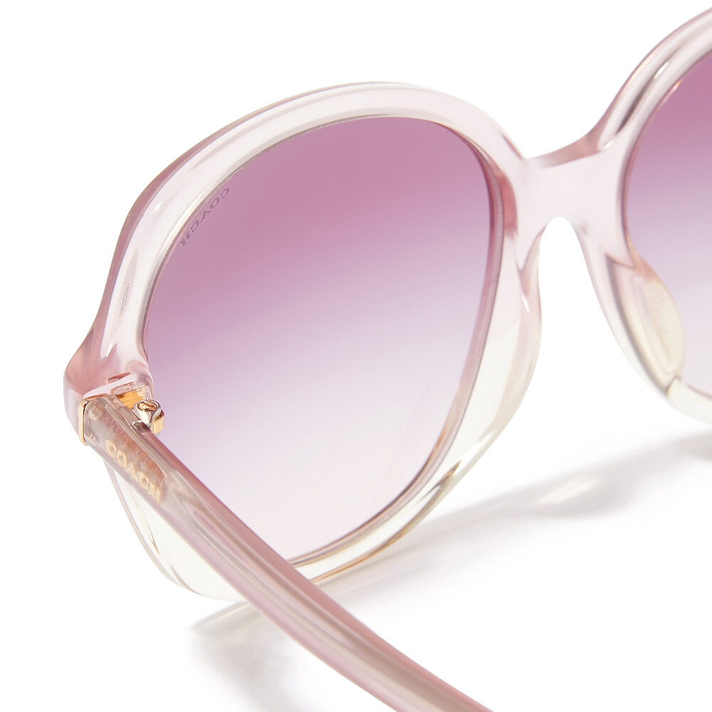 Coach Round Tortoise Sunglasses - Pink