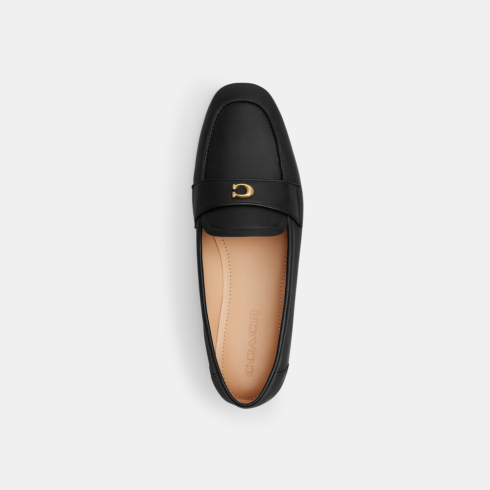 Coach Sculpted C Loafer - Black