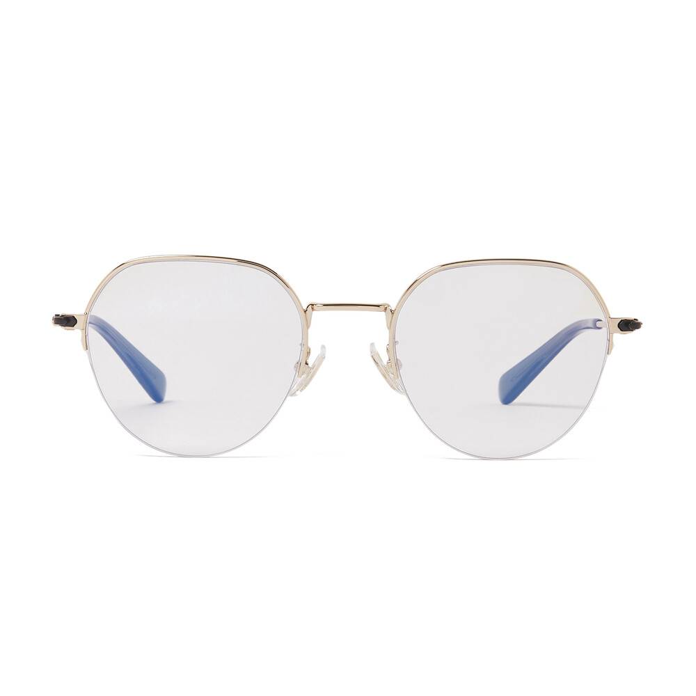 Coach Oval Clip-on Sunglasses In Metal - GREY