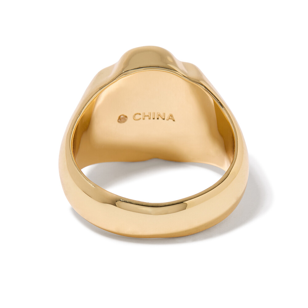 Coach Tearose Cocktail Ring - Gold