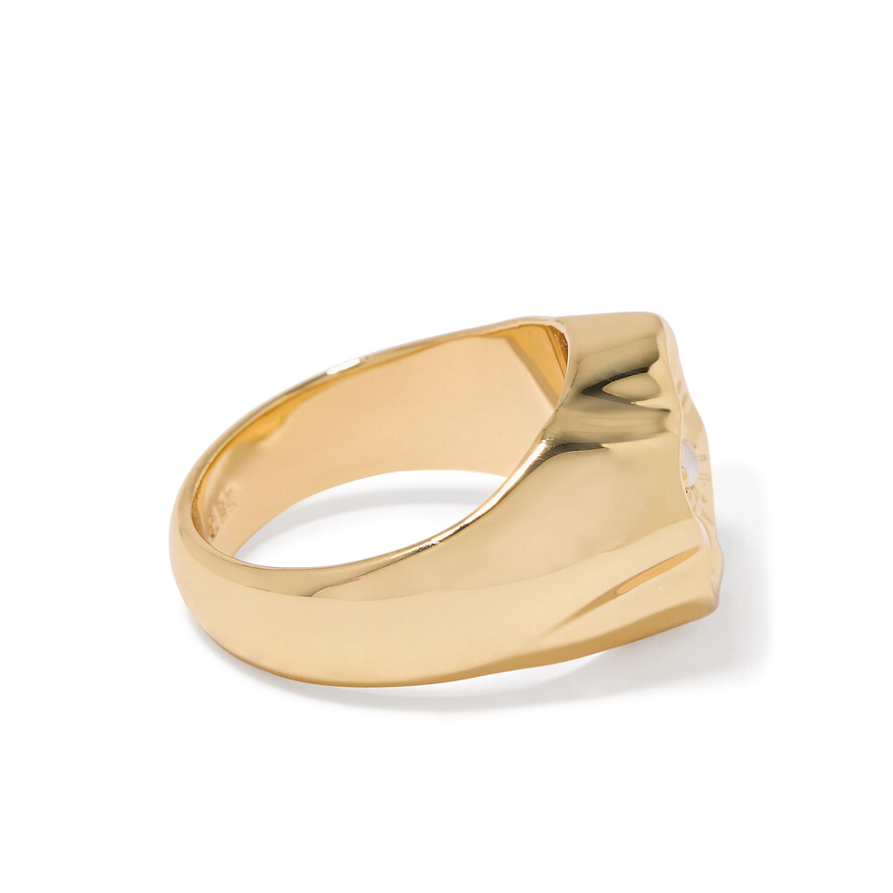 Coach Tearose Cocktail Ring - Gold