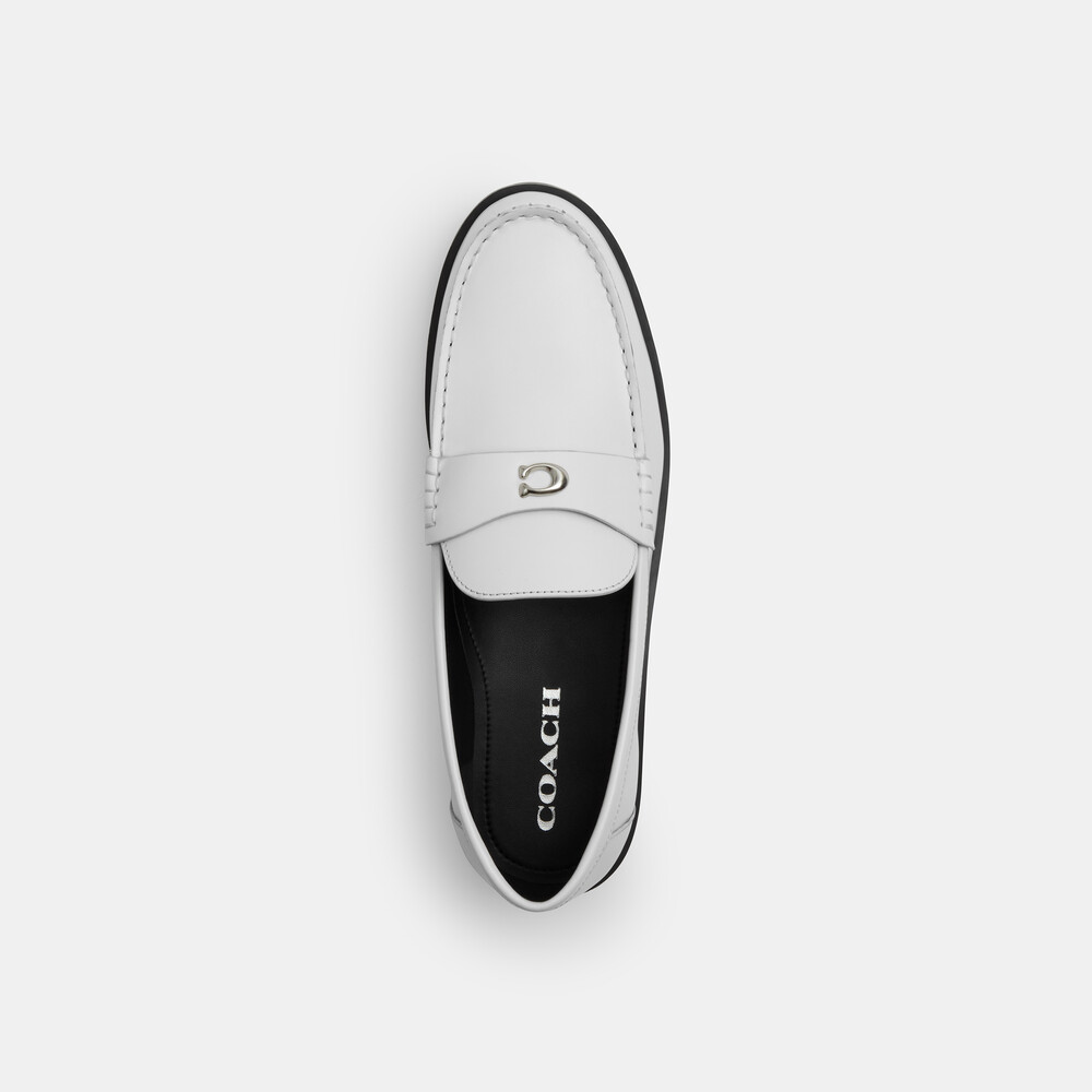 Coach Jocelyn Loafer - WHITE