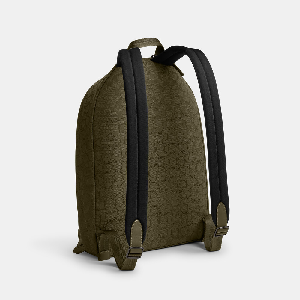 Coach Hall Backpack In Signature Jacquard 29 - Green