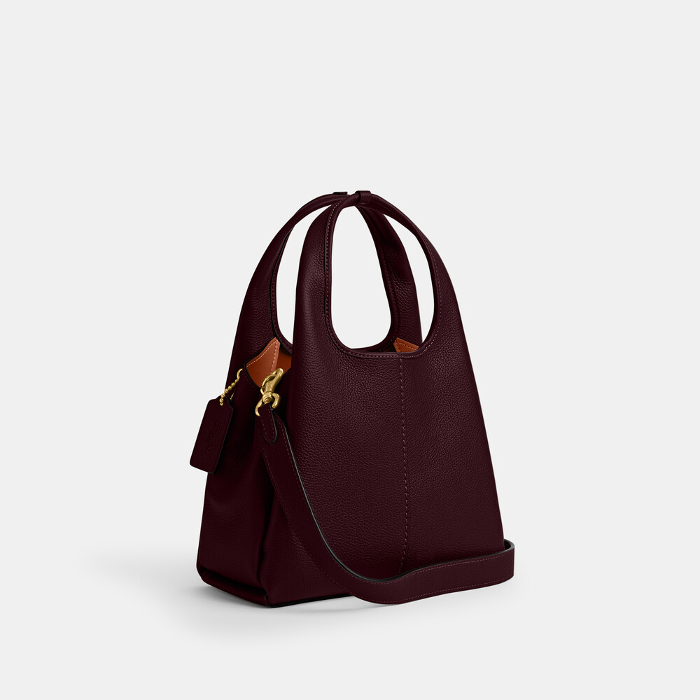 Coach Lana Shoulder Bag 23 - BURGUNDY