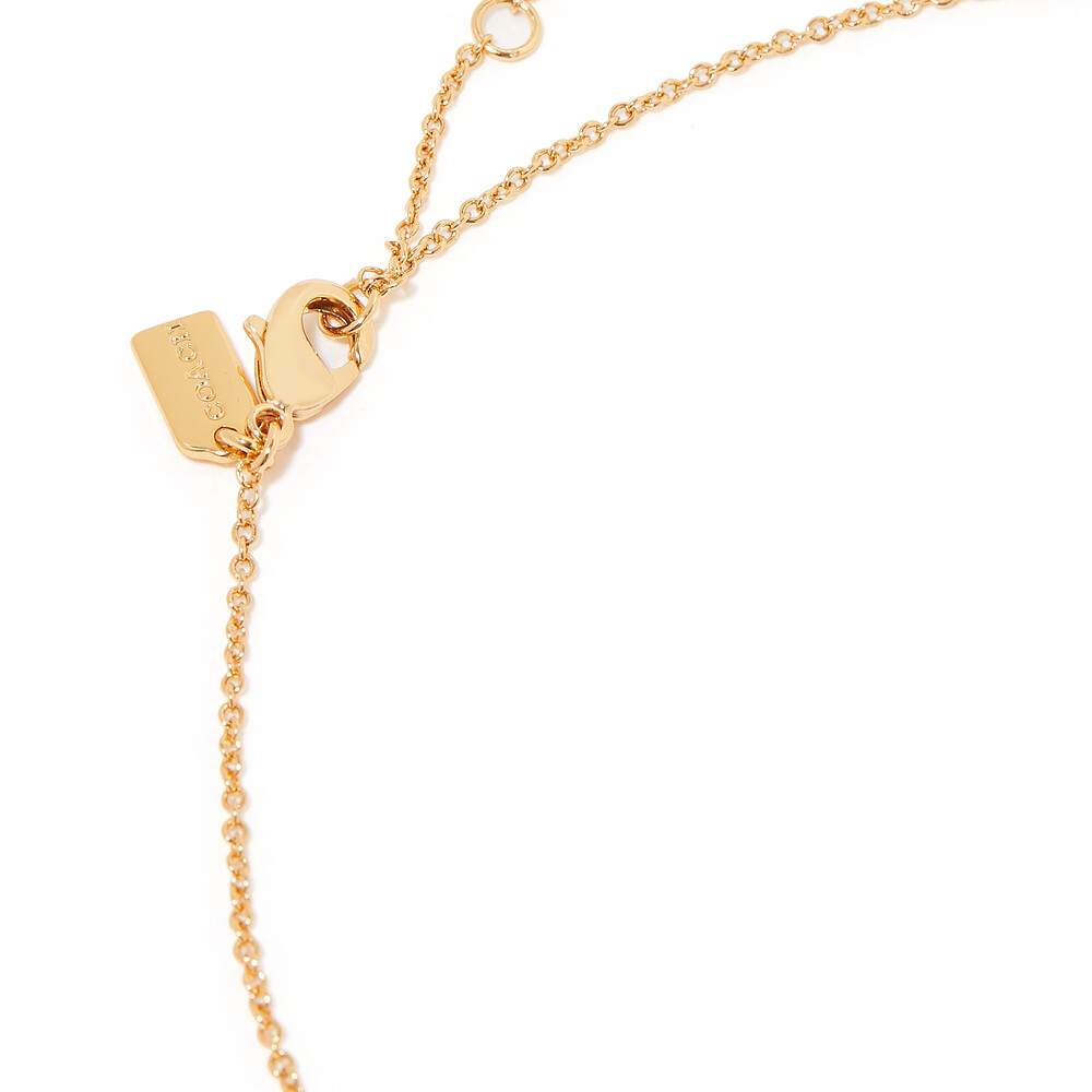 Coach Iconic Mini Charm Necklace - Gold
