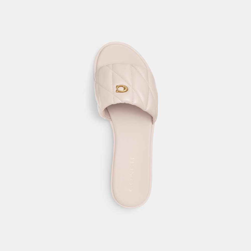 Coach Holly Sandal With Quilting - PINK 1