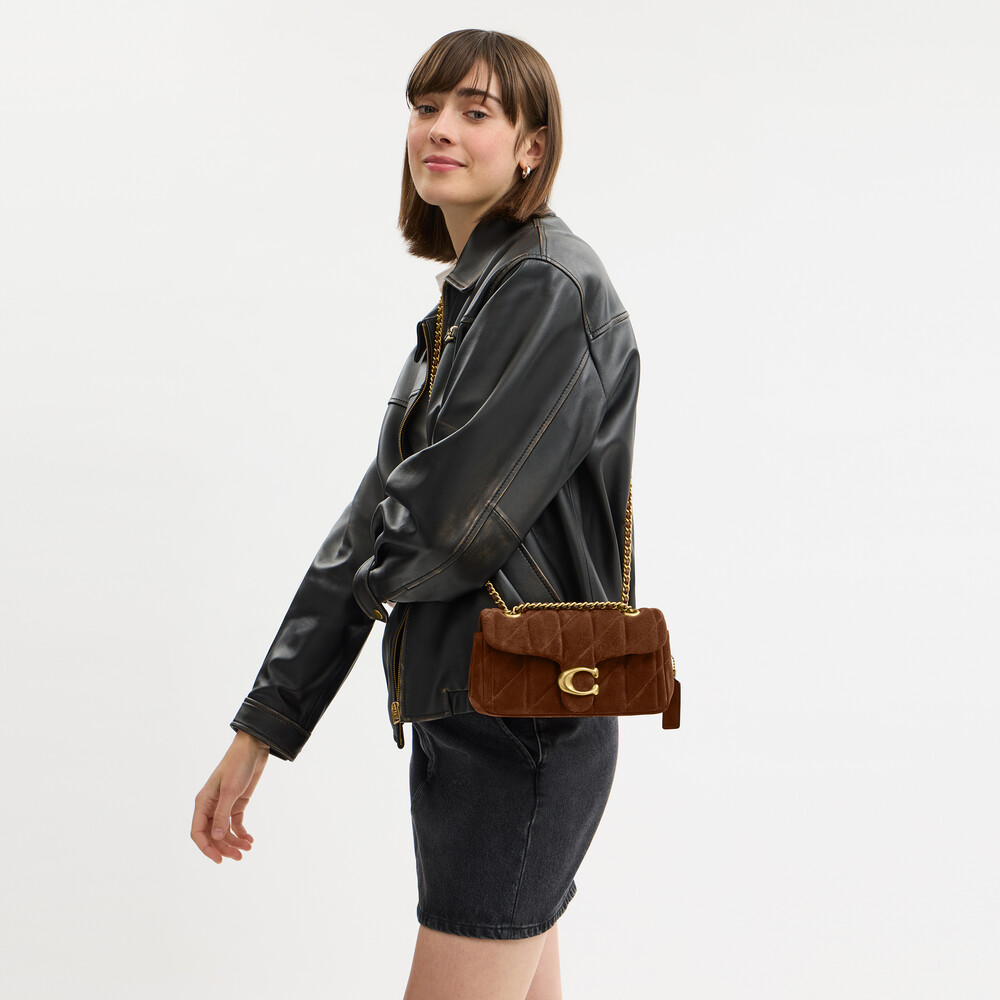 Coach Tabby Shoulder Bag 20 With Quilting - Brown