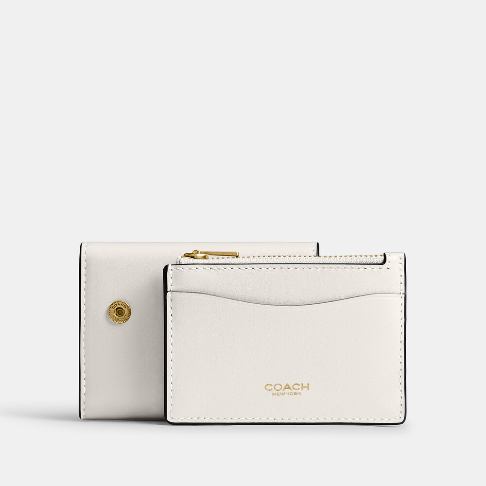 Coach Essential Card Holder Wallet - WHITE