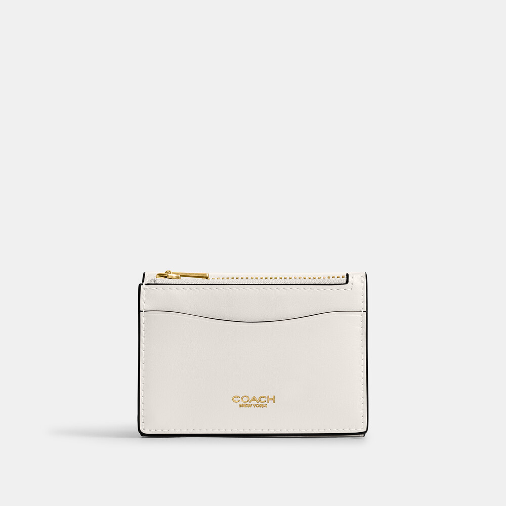 Coach Essential Card Holder Wallet - WHITE