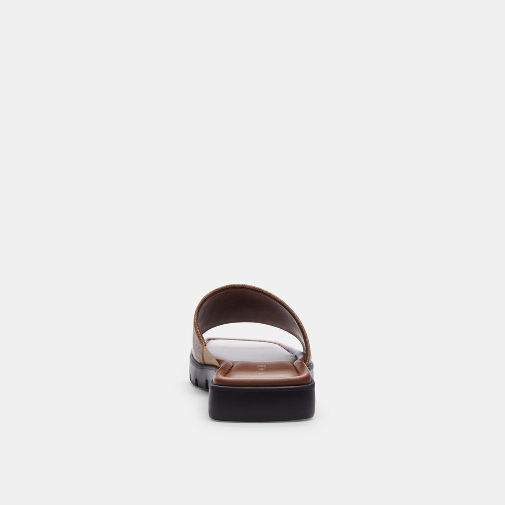 Coach Florence Sandal In Signature Canvas - Brown