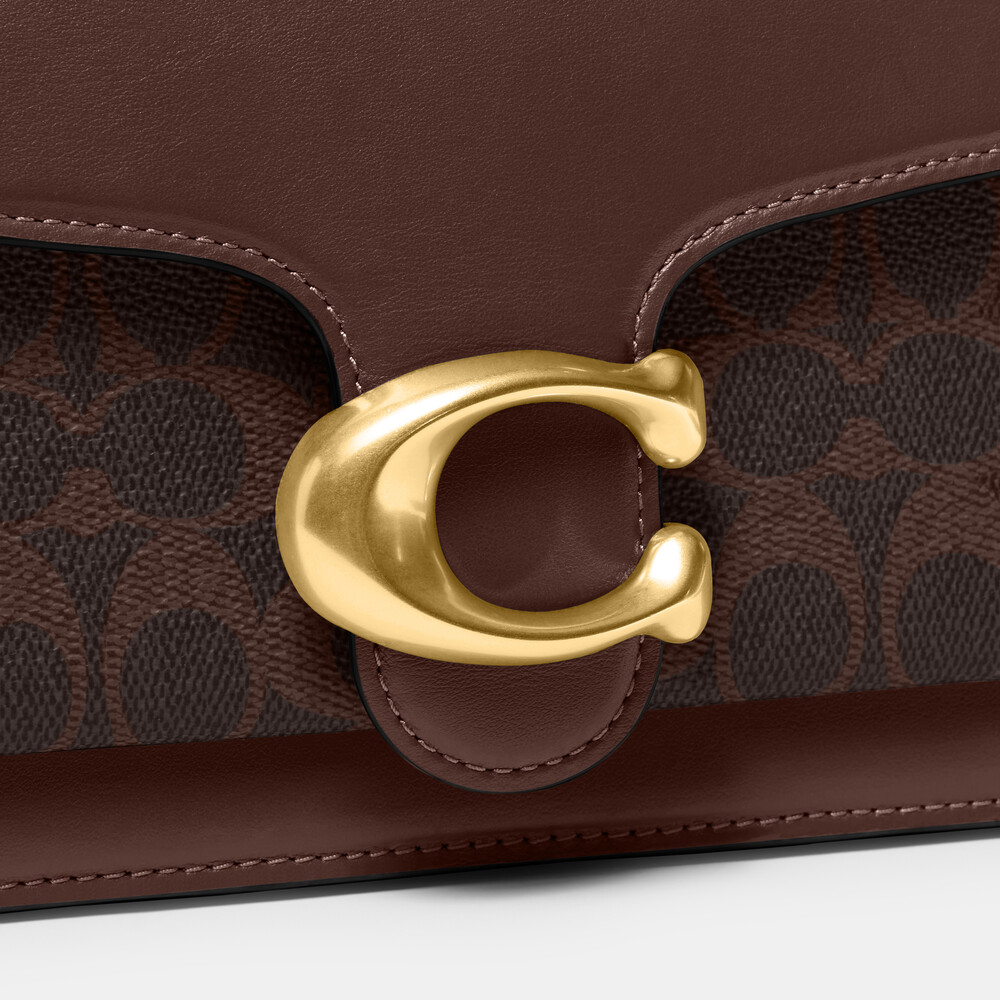 Coach Tabby Shoulder Bag 26 In Signature Canvas - DARK BROWN