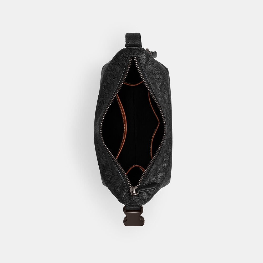 Coach Travel Kit With Speedclip In Signature Canvas - Black