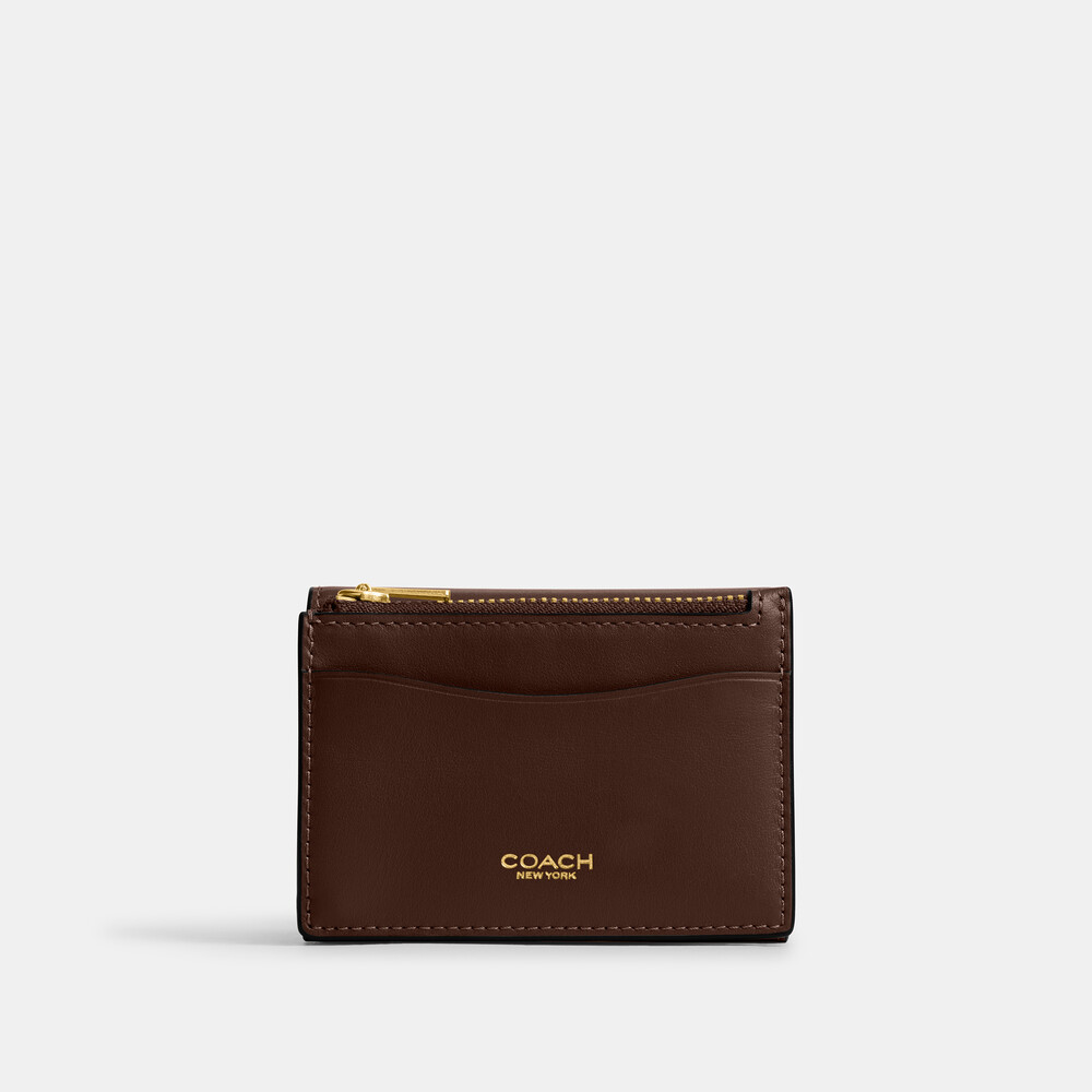 Coach Essential Card Holder Wallet - Brown