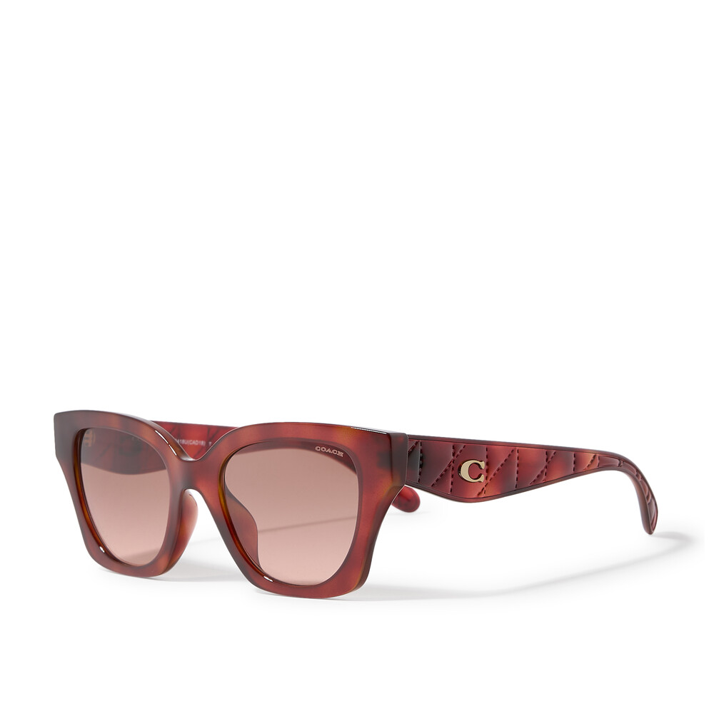 Coach Quilted Tabby D-frame Sunglasses - Brown