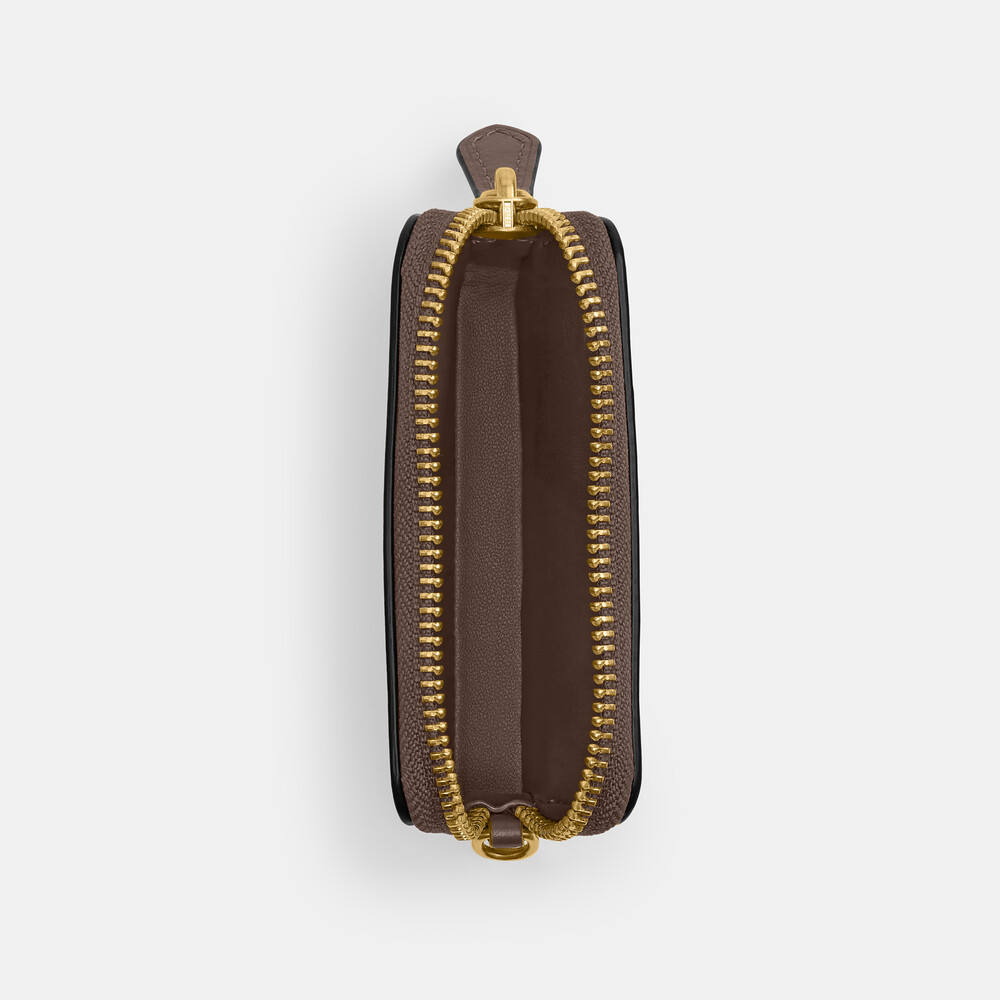Coach Essential Chain Card Case - Brown