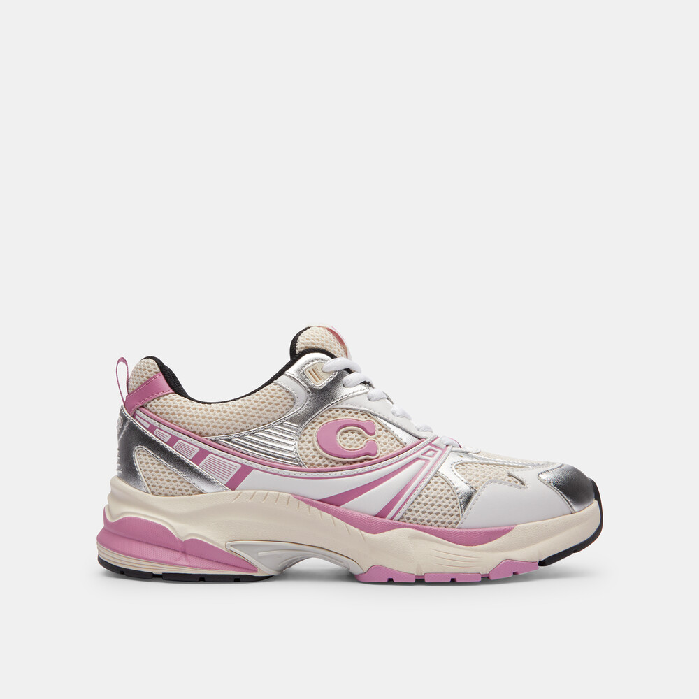Coach Mesh Sneaker - Dark Pink