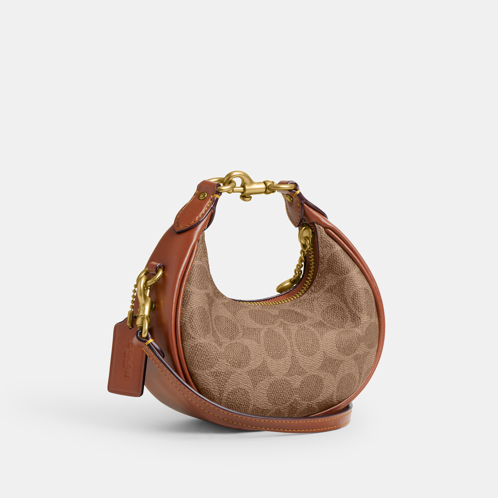 Coach Jonie Bag In Signature Canvas 15 - Light/Pastel Brown